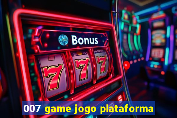 007 game jogo plataforma